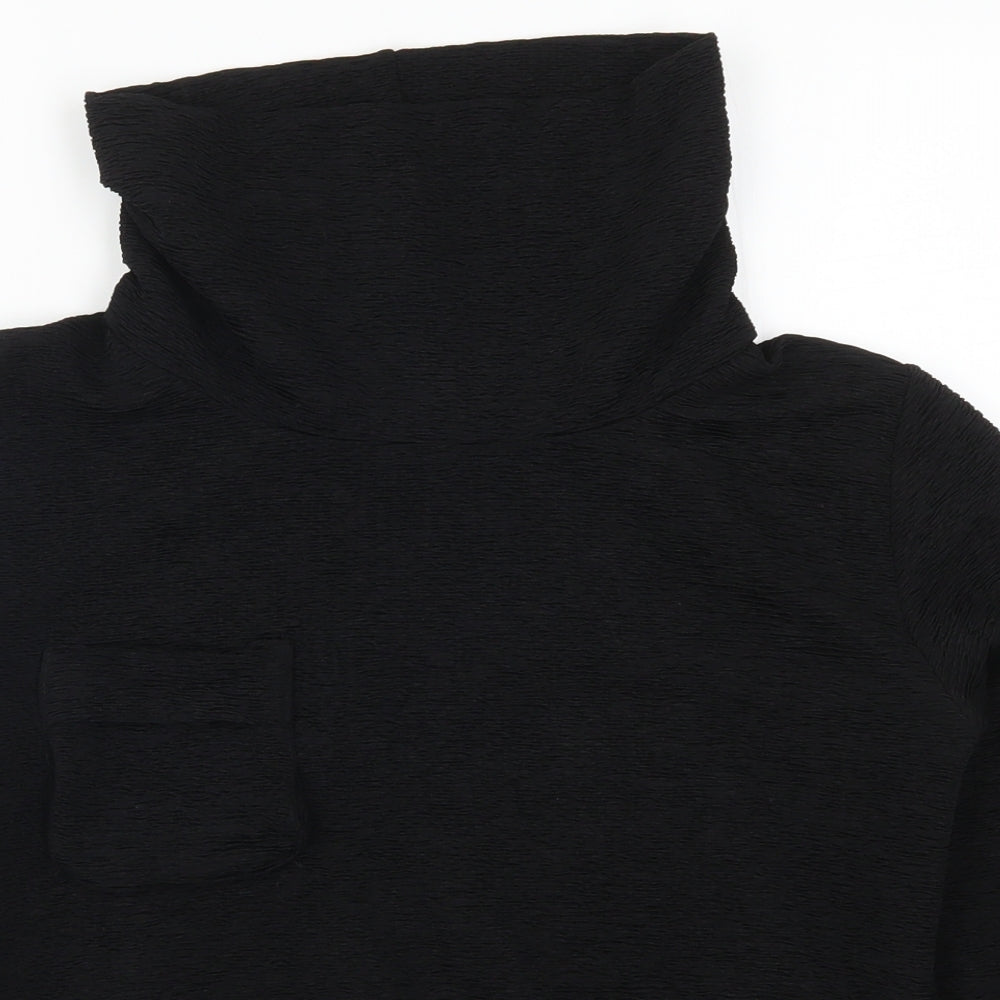 H&M Womens Black   Pullover Sweatshirt Size 6