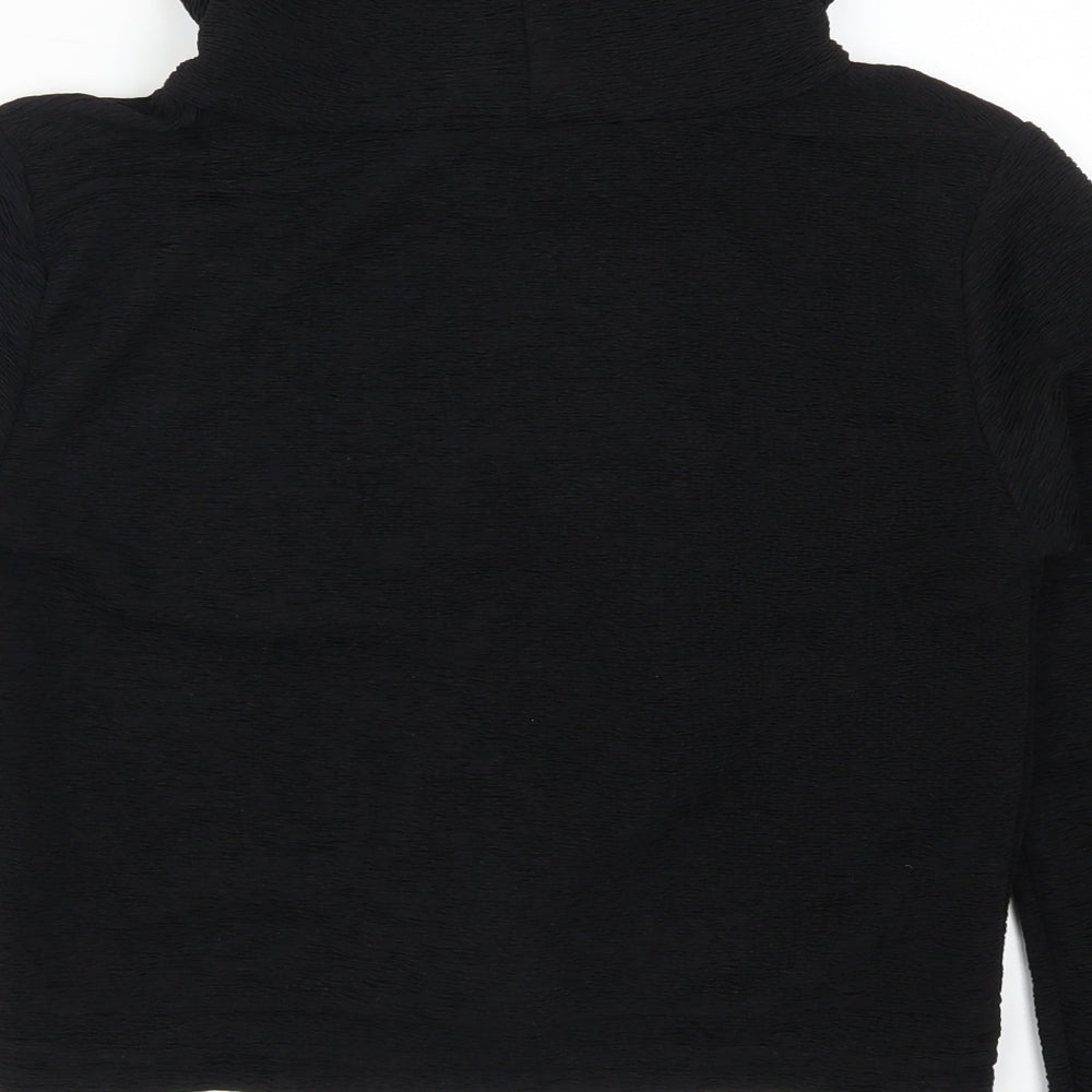 H&M Womens Black   Pullover Sweatshirt Size 6
