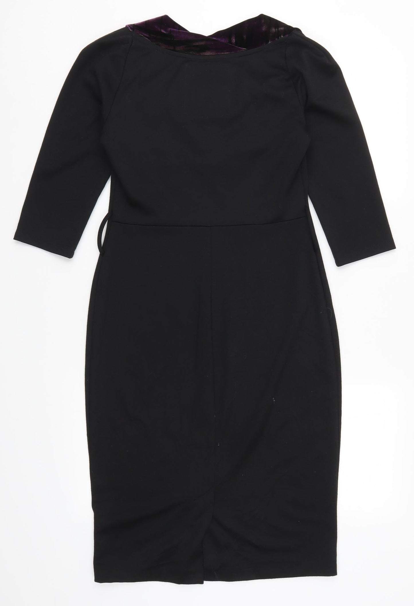 Betty Jackson Womens Black   Pencil Dress  Size 8  - Purple