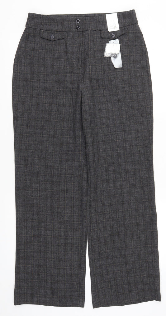 Womens UK Size 12 Isle Regular Fit  Grey Trousers