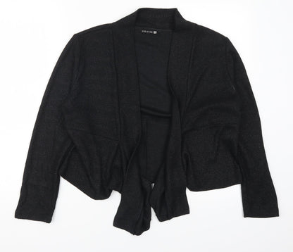 Womens UK Size 14 Viz A Viz Black Cardigan Jumper
