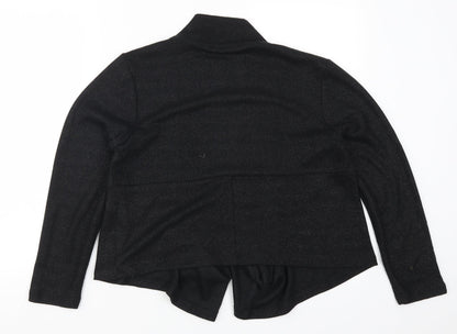 Womens UK Size 14 Viz A Viz Black Cardigan Jumper