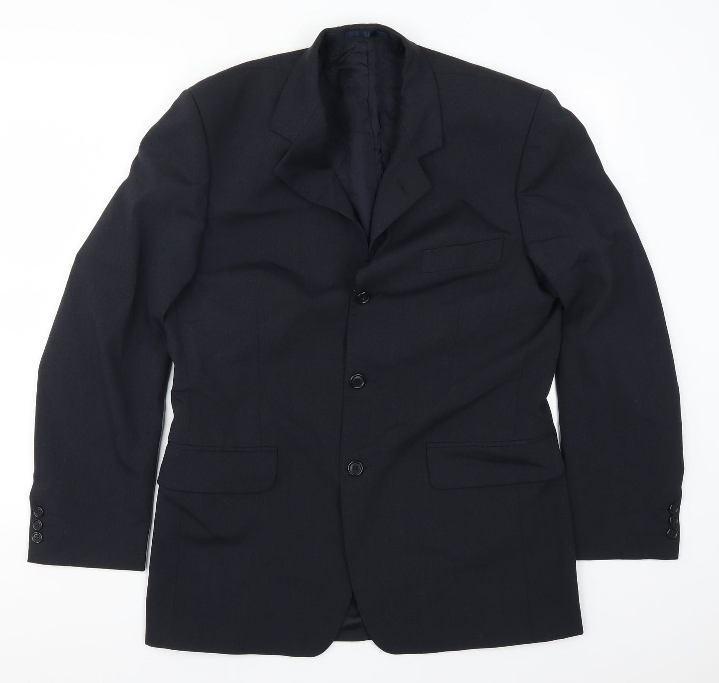 Mens UK Size 40 Preworn Regular Blue Suit Jacket