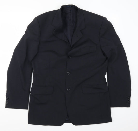 Mens UK Size 40 Preworn Regular Blue Suit Jacket