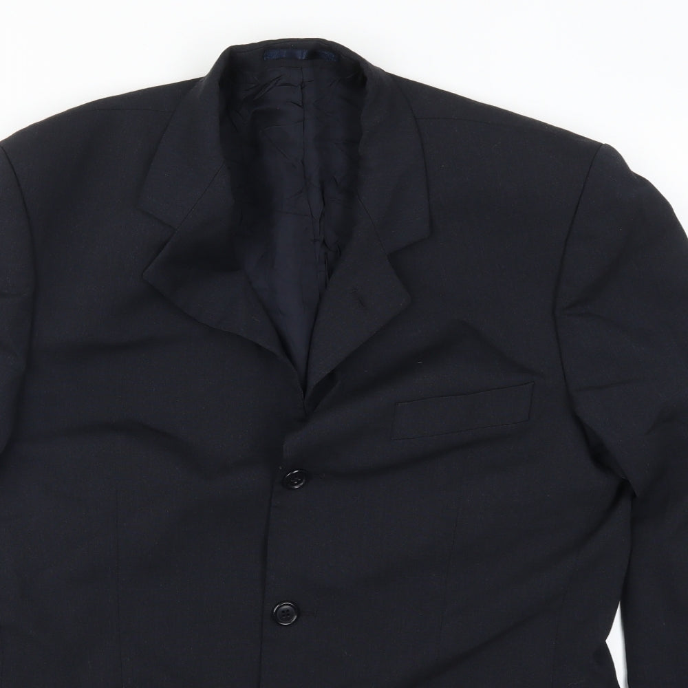 Mens UK Size 40 Preworn Regular Blue Suit Jacket