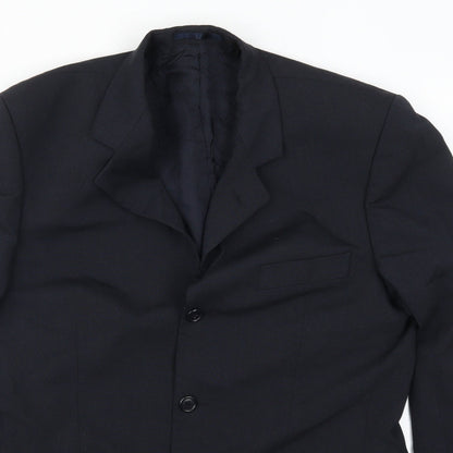 Mens UK Size 40 Preworn Regular Blue Suit Jacket