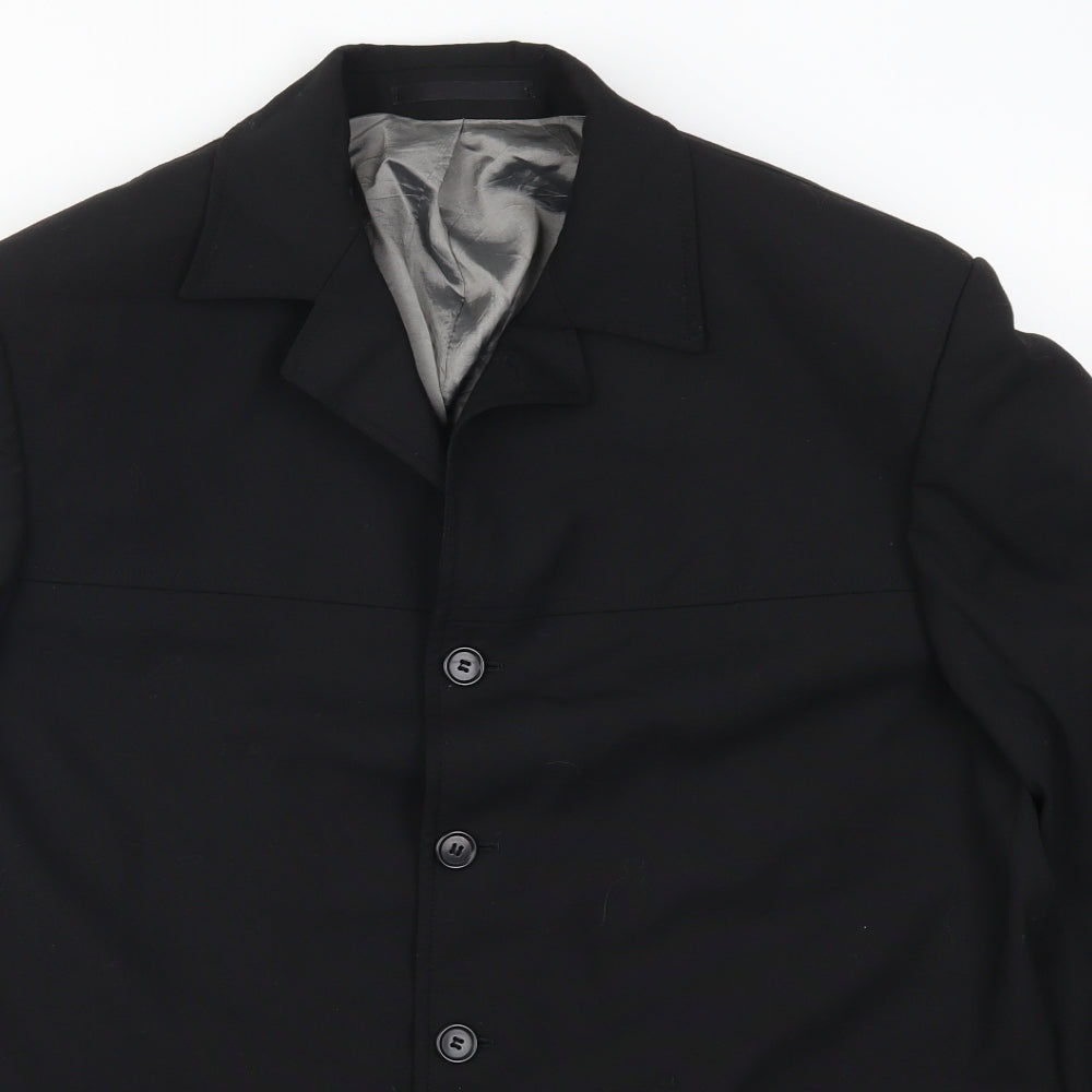 Mens UK Size 42 Johnathan Adams Regular Black Suit Jacket