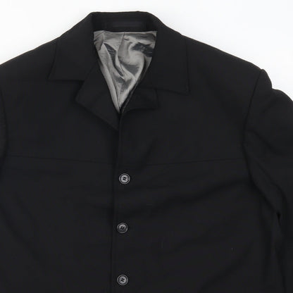 Mens UK Size 42 Johnathan Adams Regular Black Suit Jacket
