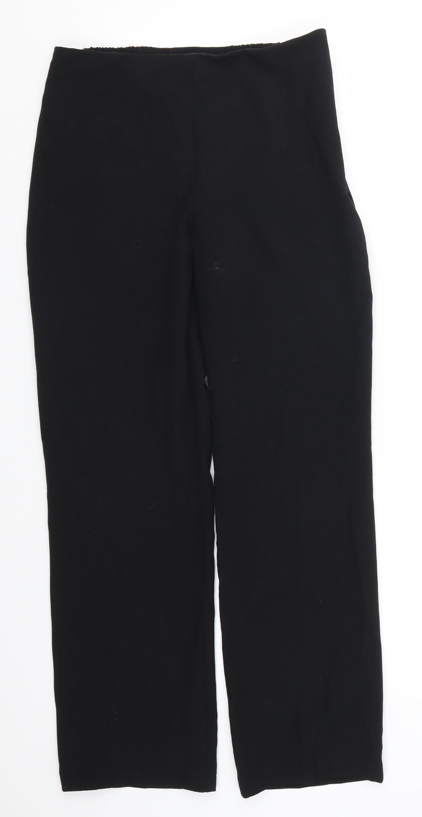 Womens UK Size 10 Marks and Spencer Slim Fit  Black Trousers