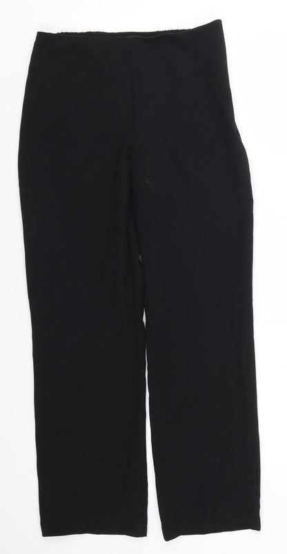 Womens UK Size 10 Marks and Spencer Slim Fit  Black Trousers