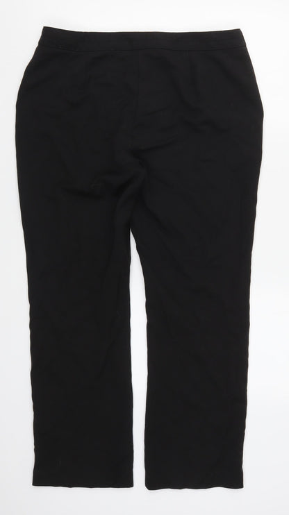 Bonmarché Womens Black   Trousers  Size 14 L28 in