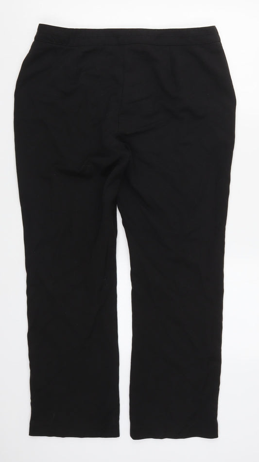 Bonmarché Womens Black   Trousers  Size 14 L28 in