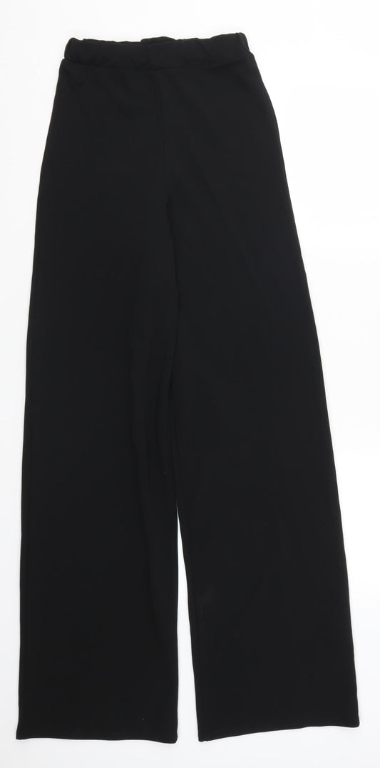 Femme Luxe Womens Black   Trousers  Size 8 L32 in