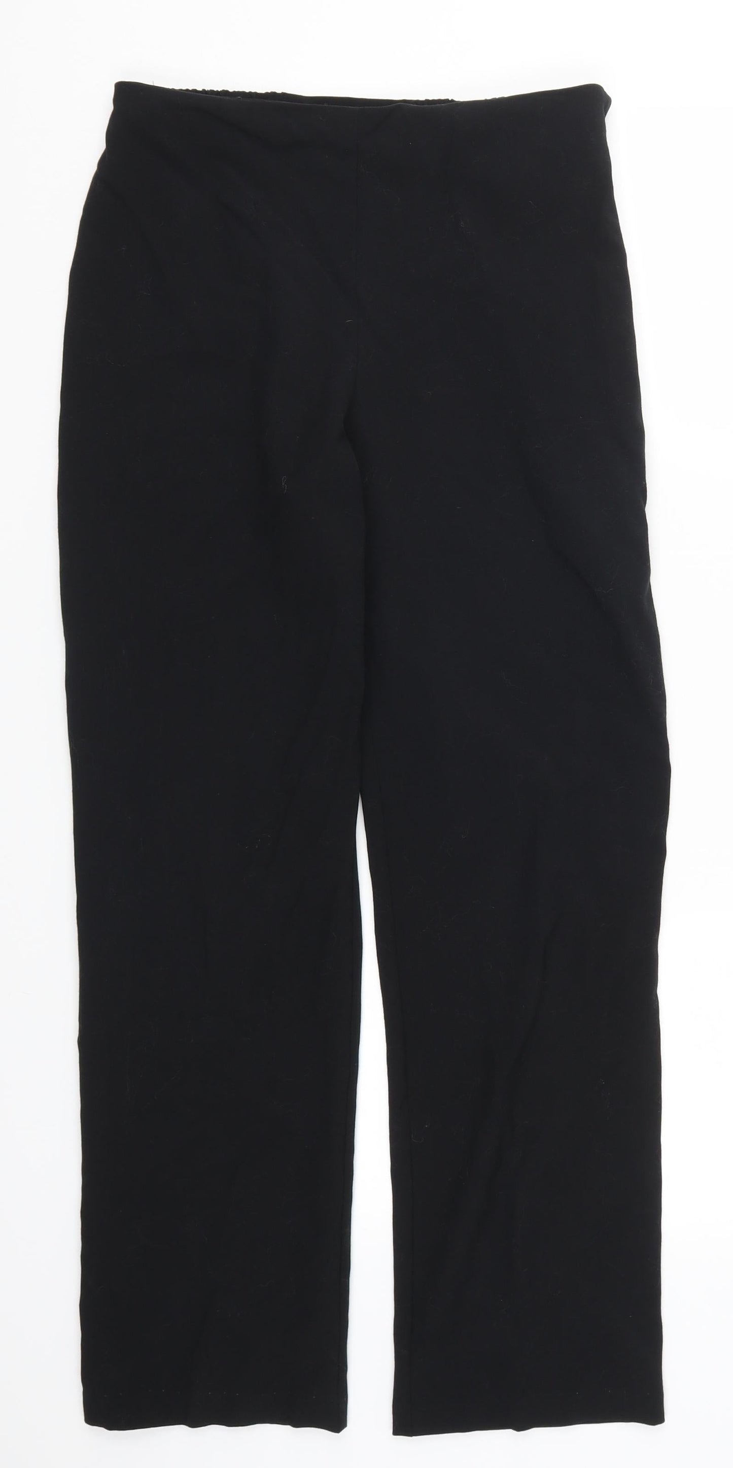 Womens UK Size 10 Marks and Spencer Regular Fit  Black Trousers