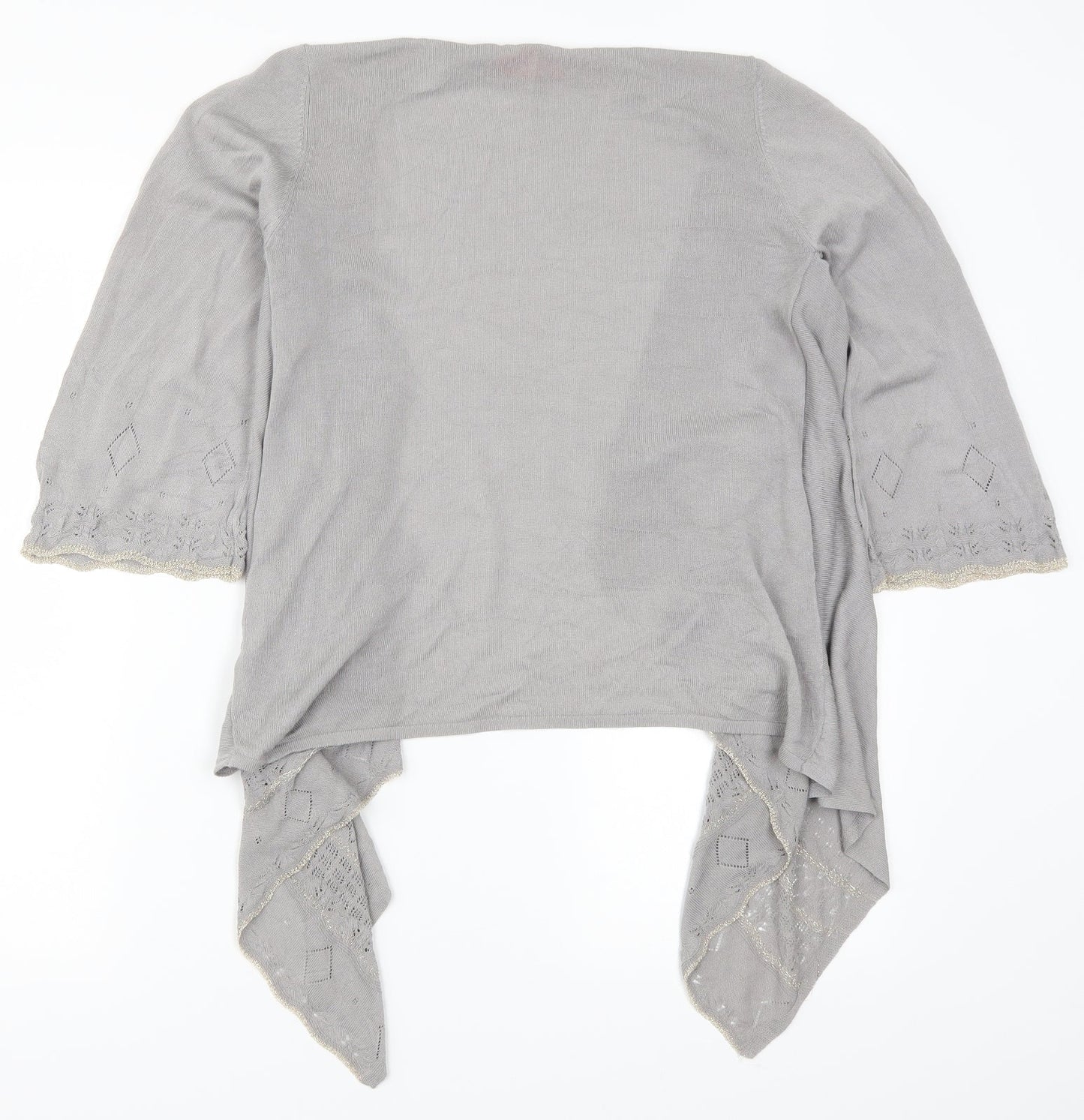 Womens UK Size M Monsoon Grey Cardigan Jumper