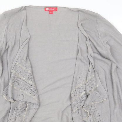Womens UK Size M Monsoon Grey Cardigan Jumper