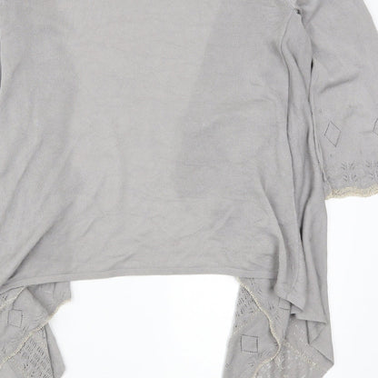 Womens UK Size M Monsoon Grey Cardigan Jumper