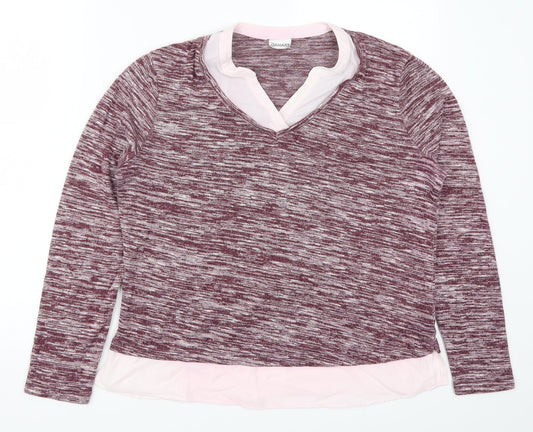 Damart Womens Pink   Basic T-Shirt Size 14