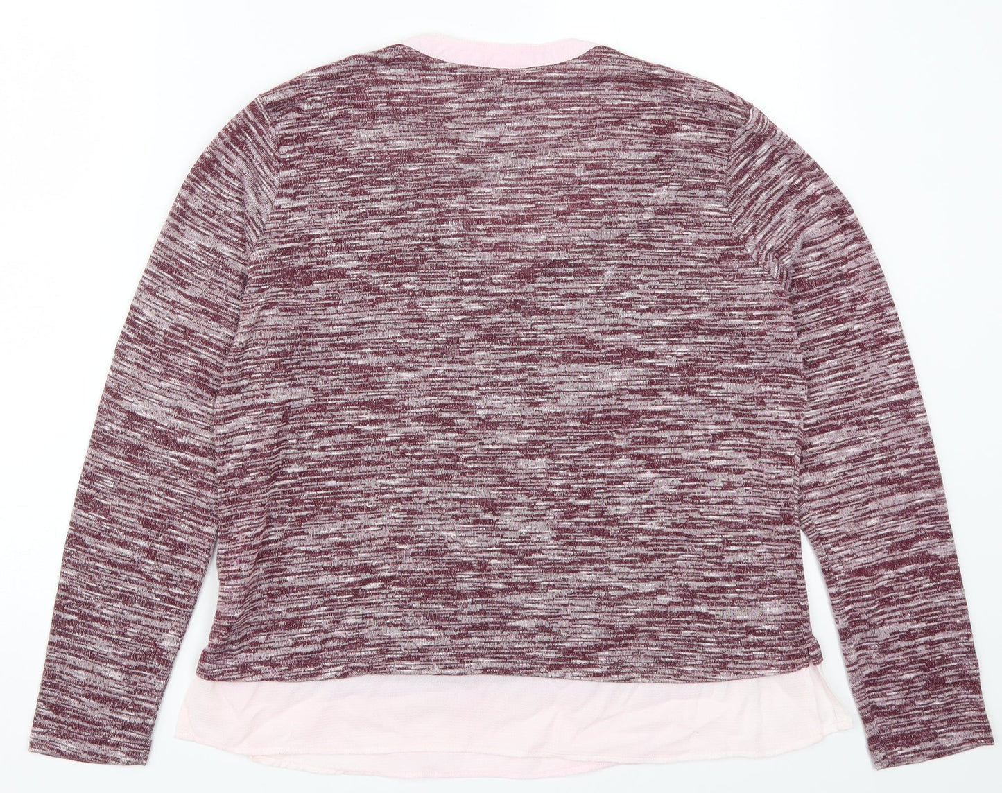 Womens UK Size 14 Damart Pink Basic T-Shirt