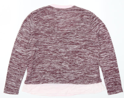 Womens UK Size 14 Damart Pink Basic T-Shirt