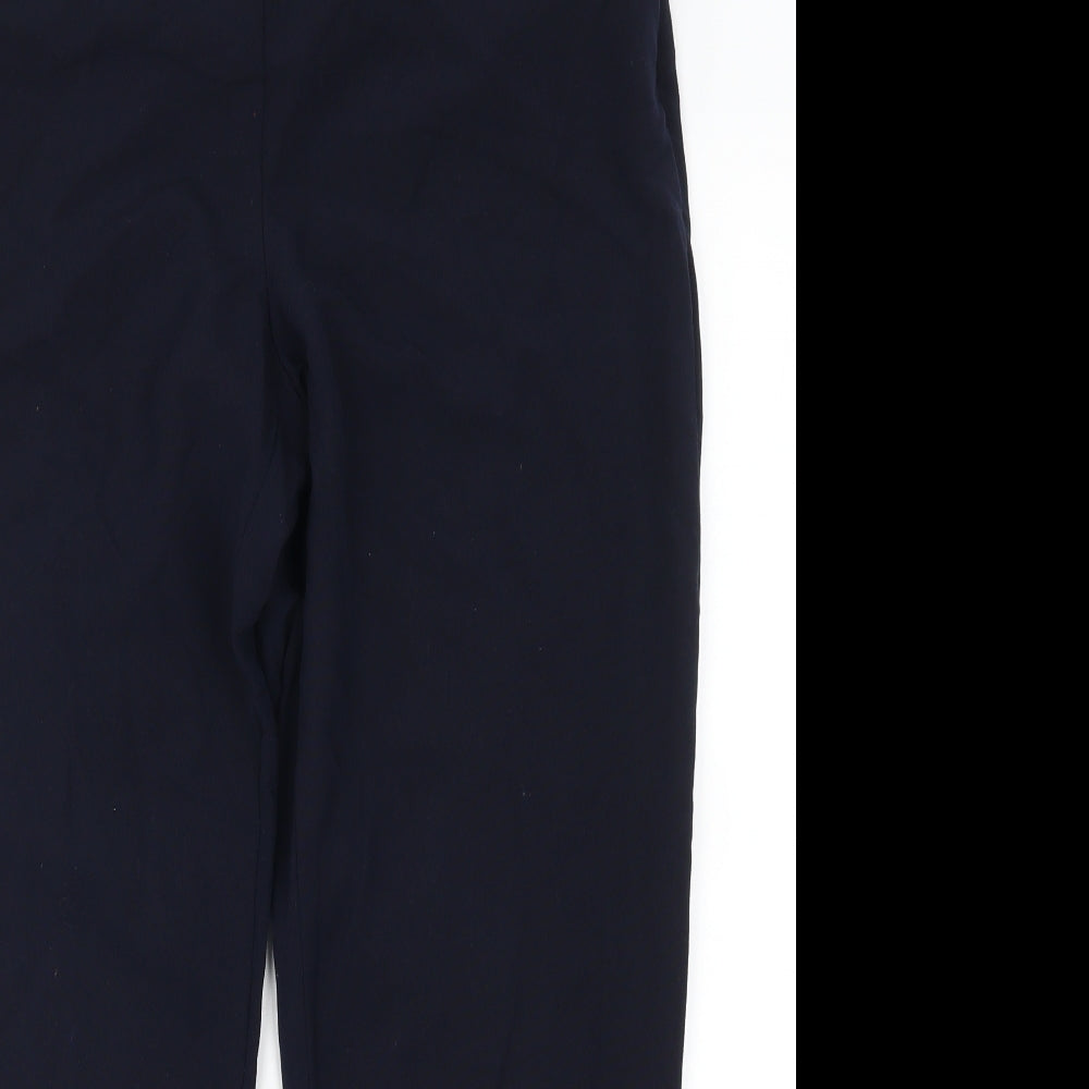 Womens UK Size 16 Debenhams Regular Fit  Blue Trousers