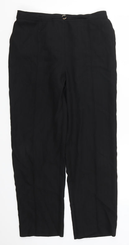 Womens UK Size 14 Marks and Spencer Regular Fit  Black Trousers