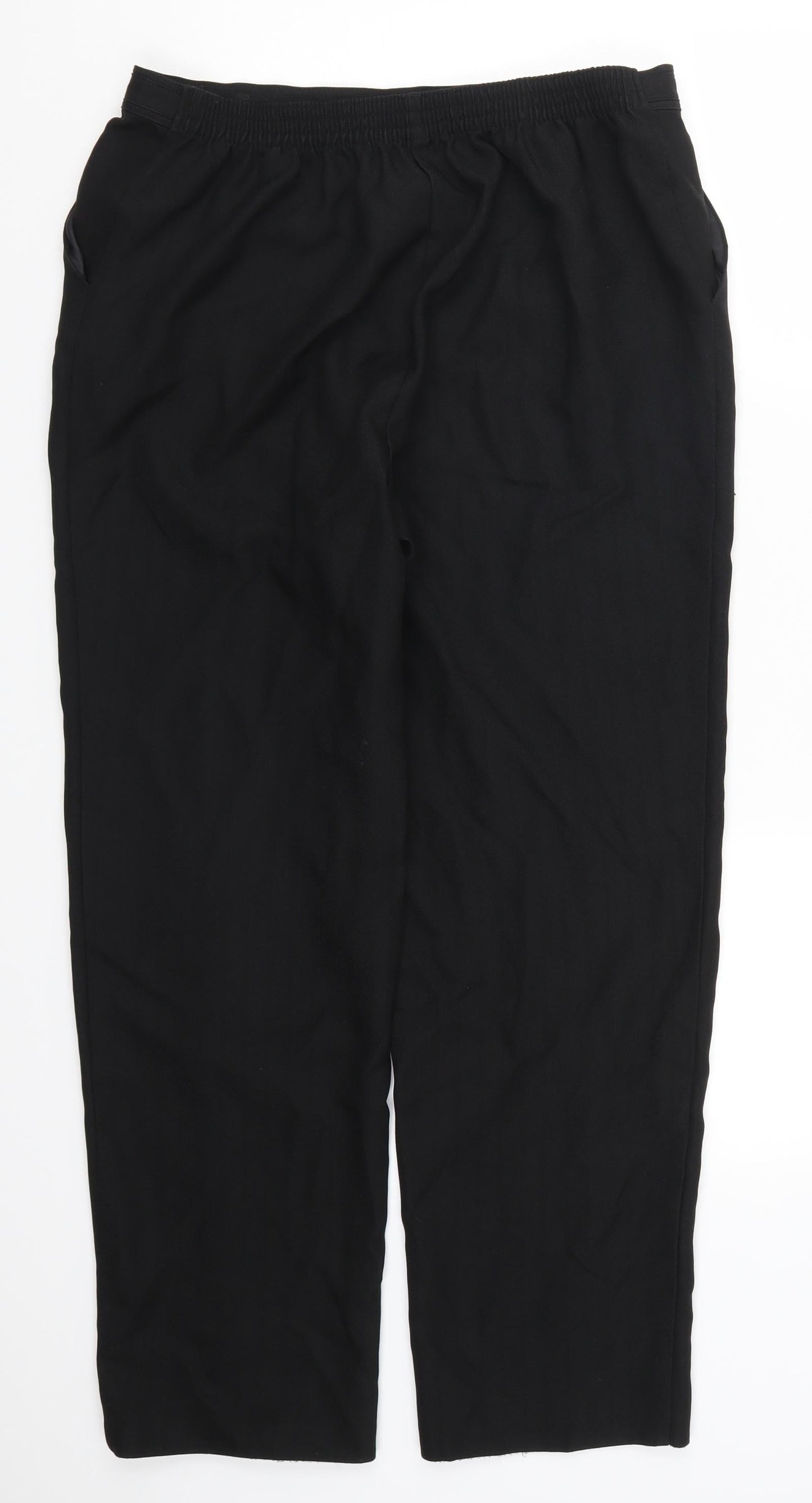Womens UK Size 14 Marks and Spencer Regular Fit  Black Trousers