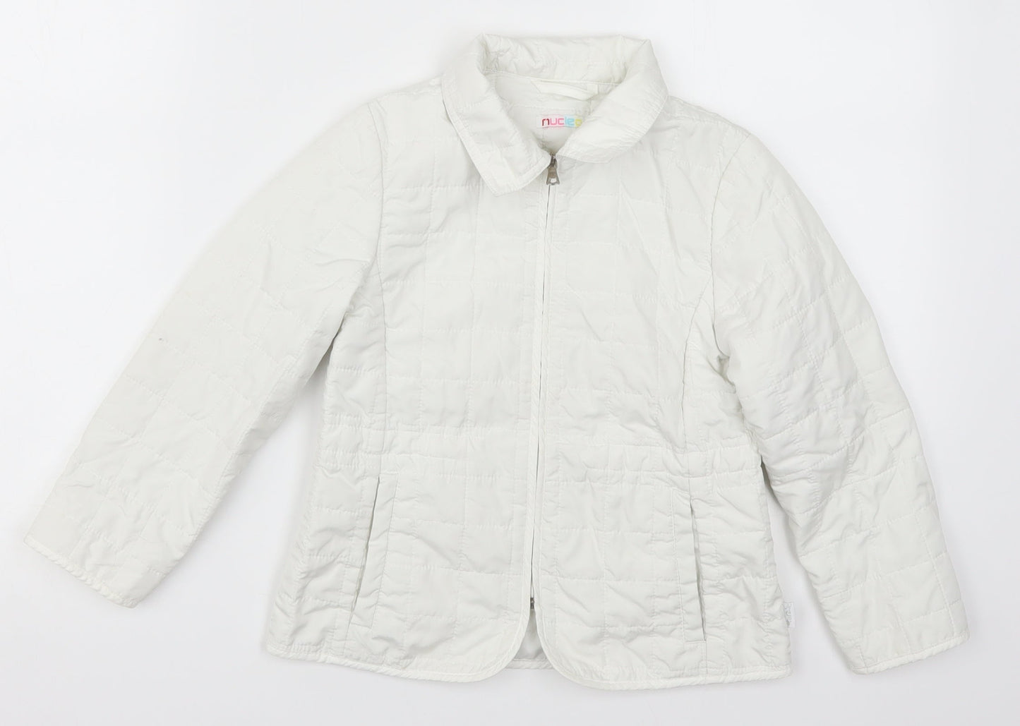 Nucleo Girls White   Quilted Coat Size 6 Years