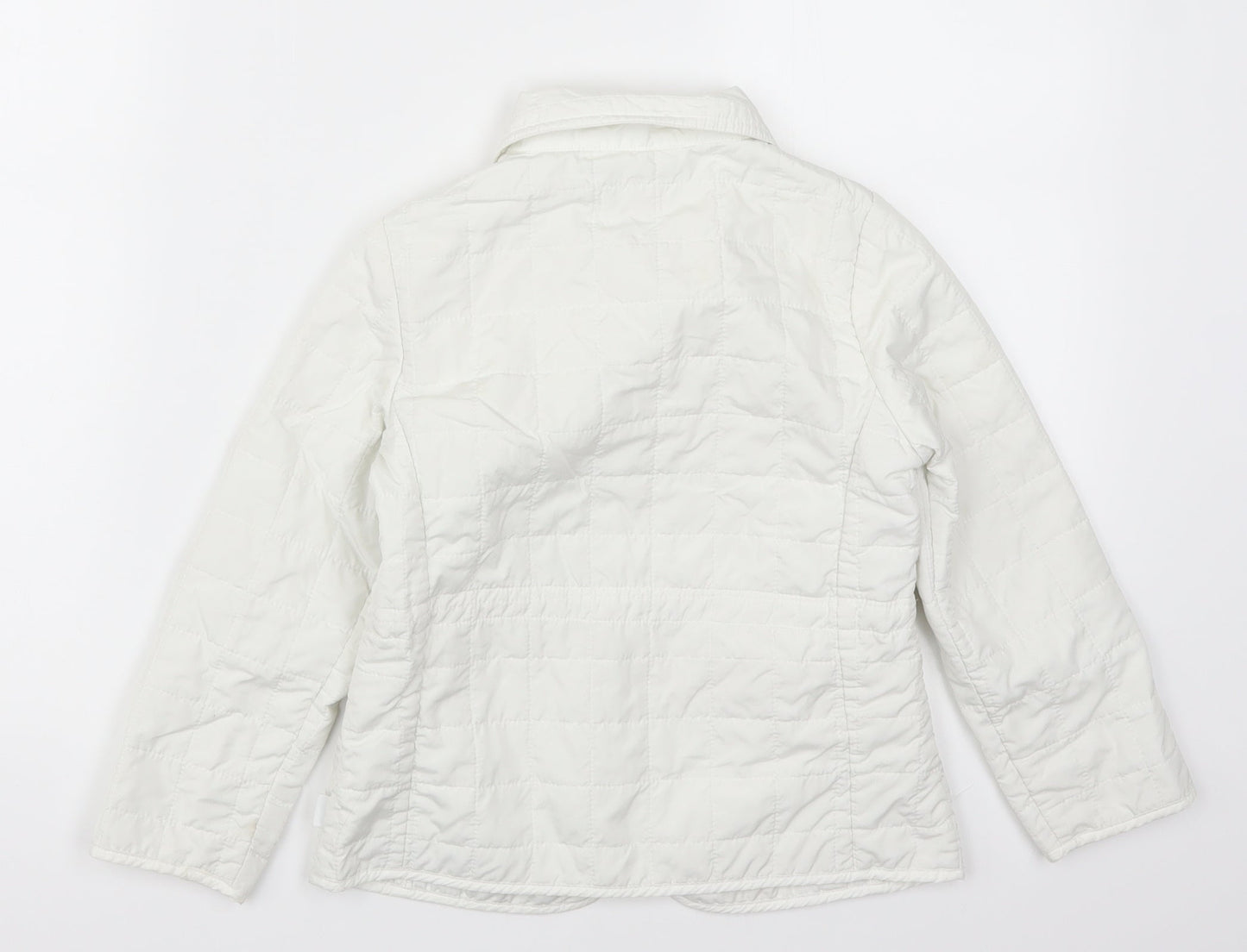Nucleo Girls White   Quilted Coat Size 6 Years