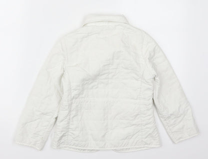 Nucleo Girls White   Quilted Coat Size 6 Years
