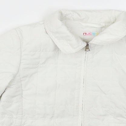 Nucleo Girls White   Quilted Coat Size 6 Years