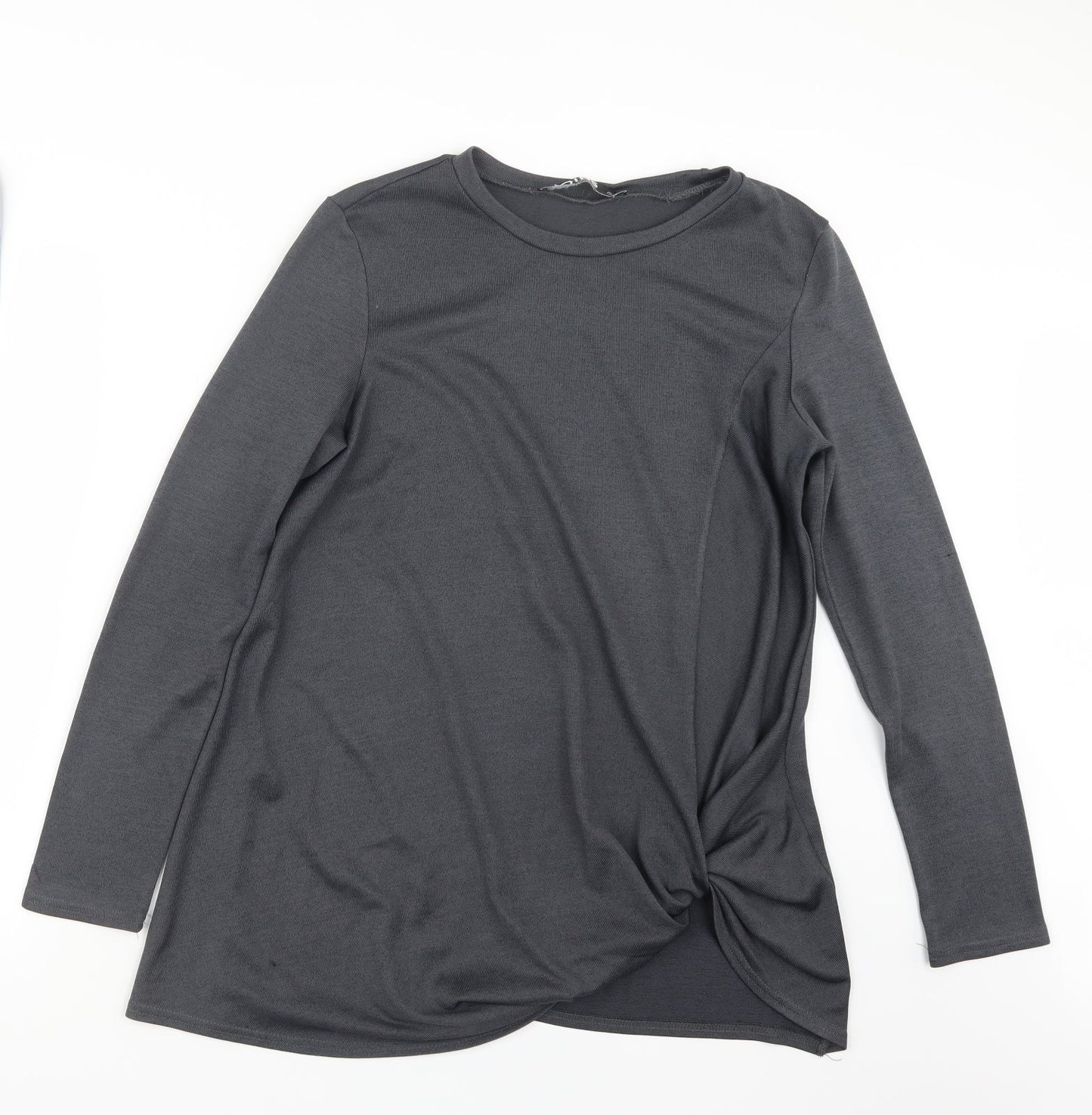 Womens UK Size M Yoins Grey Basic T-Shirt