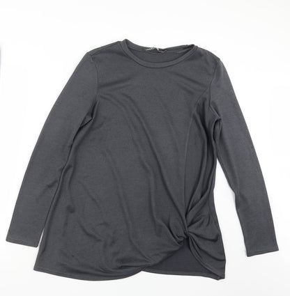 Womens UK Size M Yoins Grey Basic T-Shirt