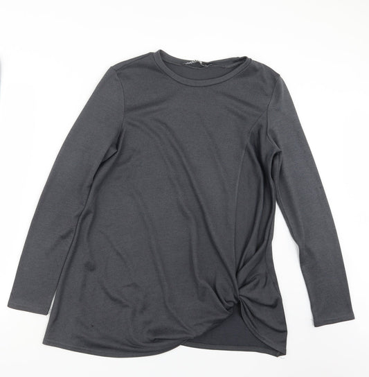 Womens UK Size M Yoins Grey Basic T-Shirt