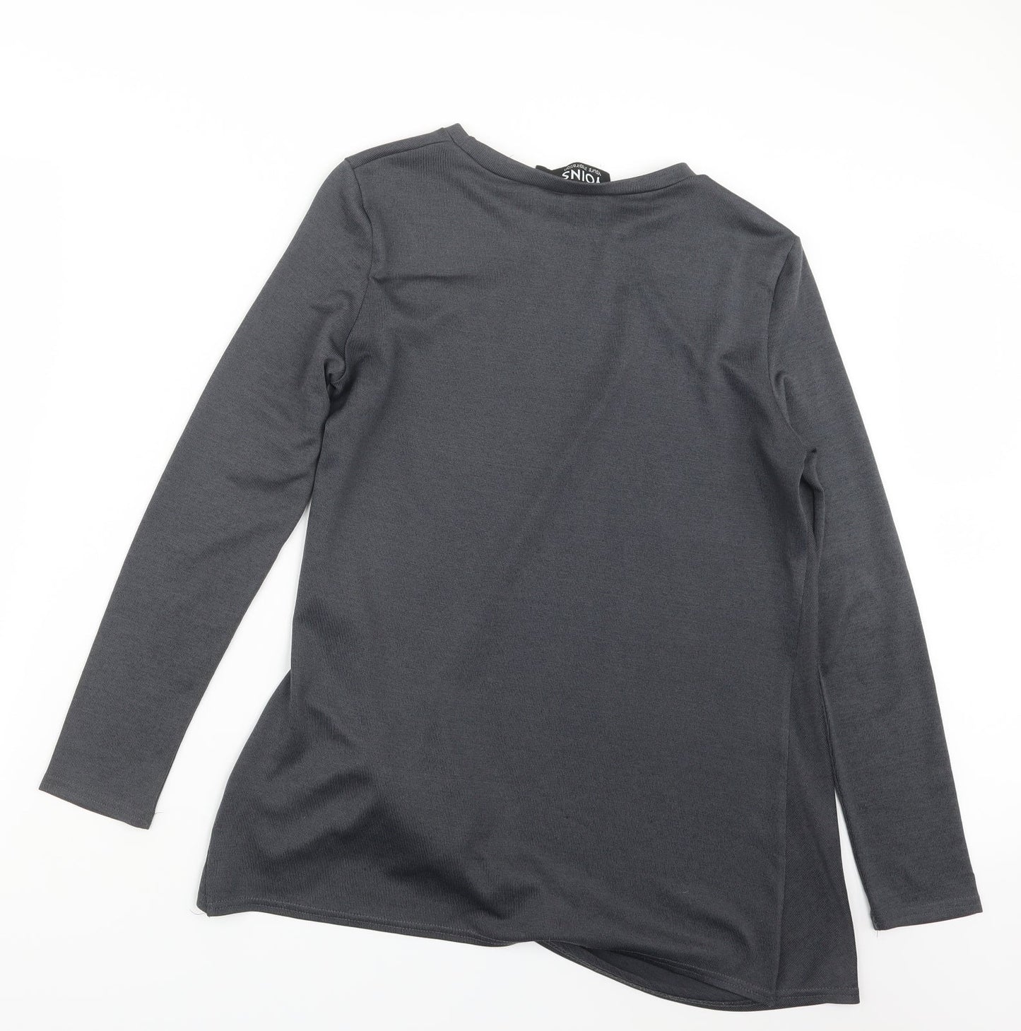 Womens UK Size M Yoins Grey Basic T-Shirt