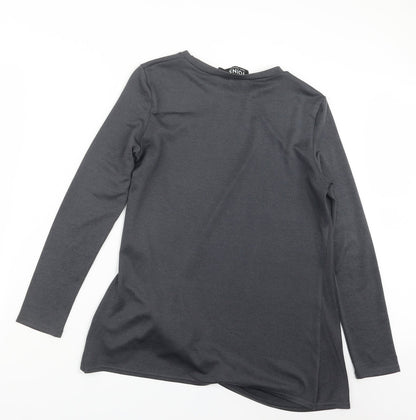 Womens UK Size M Yoins Grey Basic T-Shirt