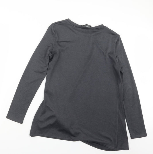 Womens UK Size M Yoins Grey Basic T-Shirt