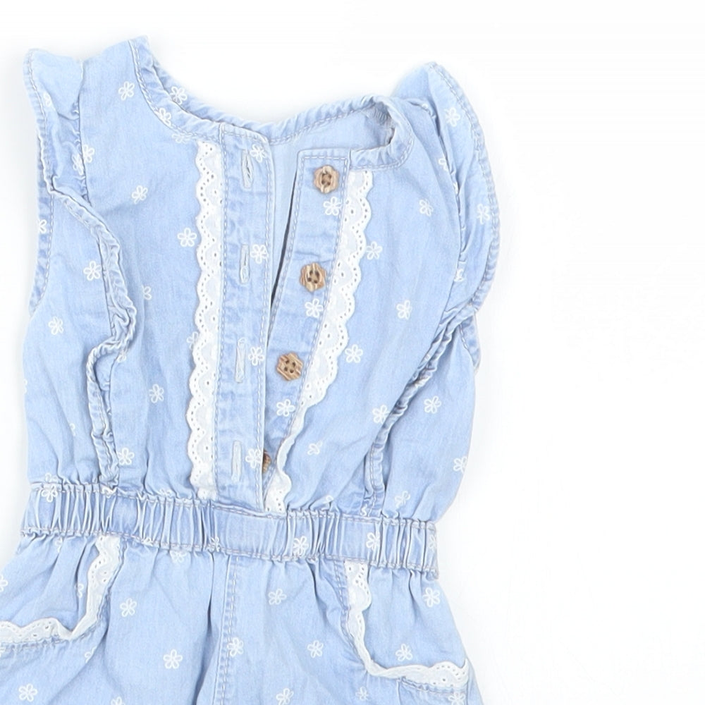 George Girls Blue   Dress Set Outfit/Set Size 0-3 Months
