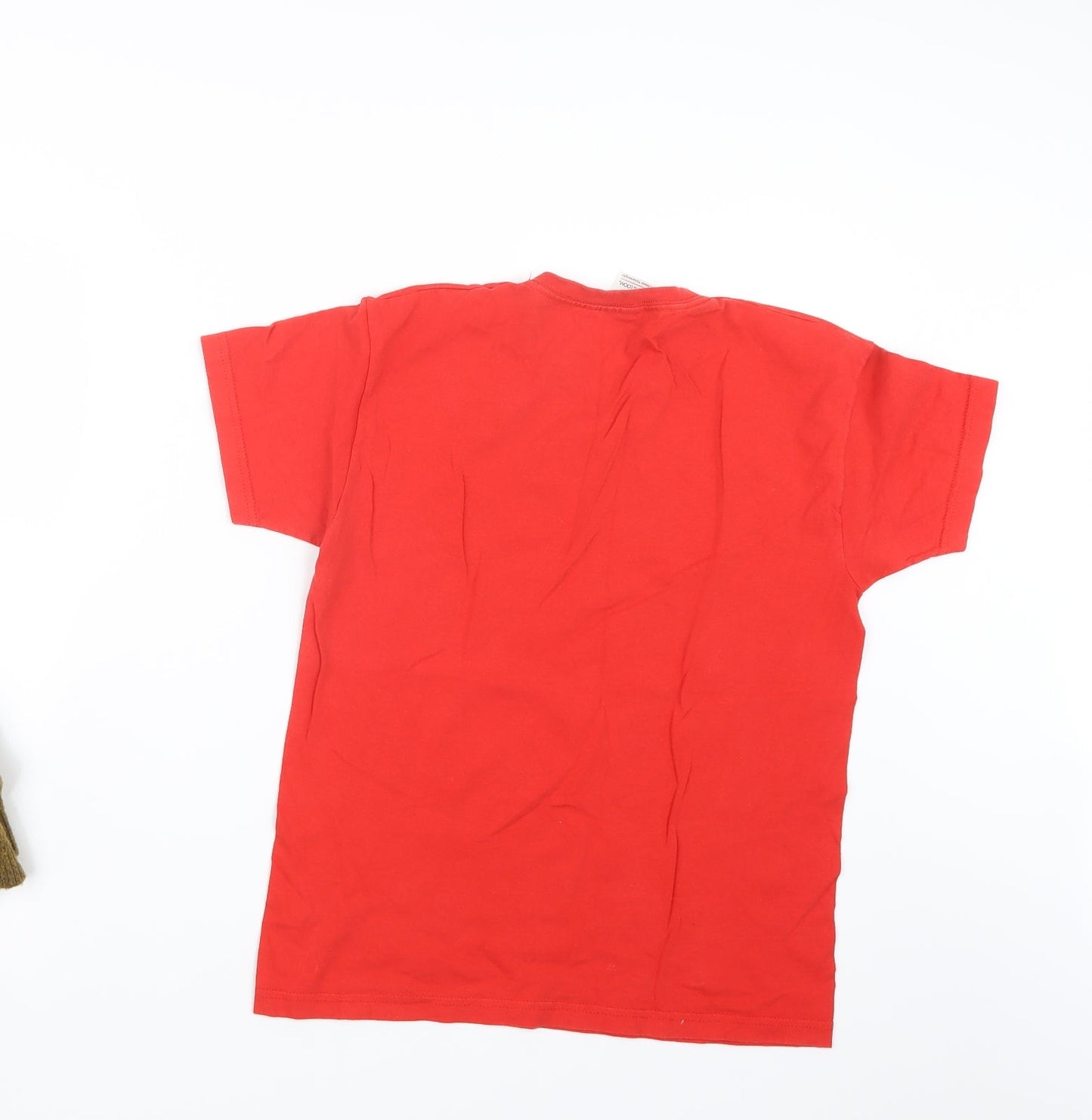 Fruit of the Loom Boys Red   Basic T-Shirt Size 10 Years