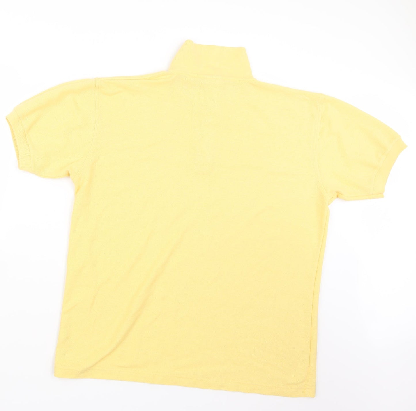 Casual Club Mens Yellow    Polo Size L