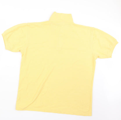Casual Club Mens Yellow    Polo Size L