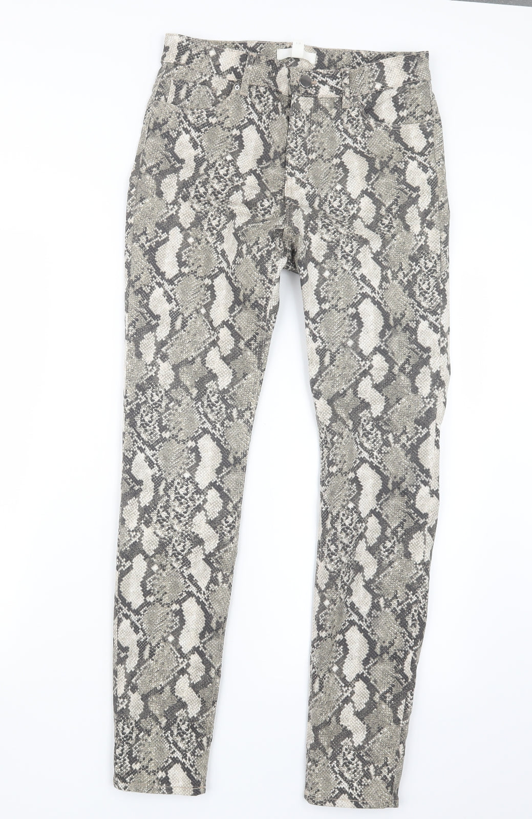 Womens UK Size 10 H&M Regular Fit  Grey Trousers