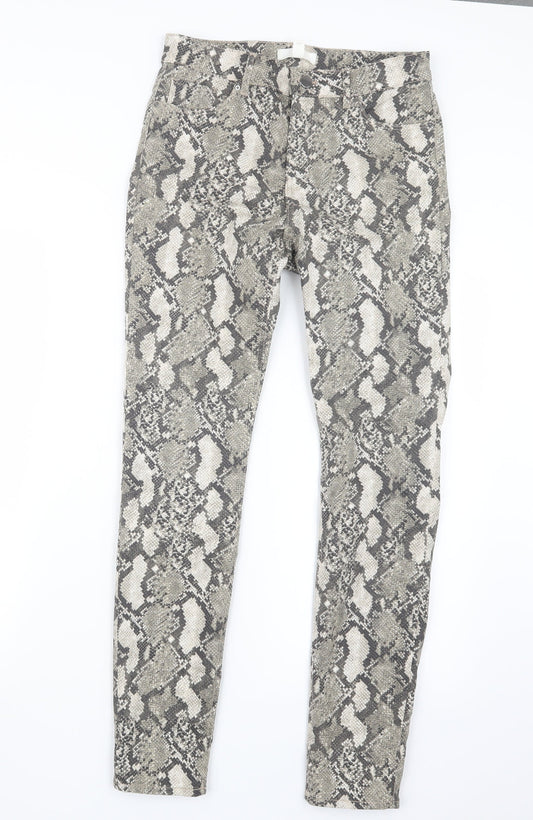 Womens UK Size 10 H&M Regular Fit  Grey Trousers