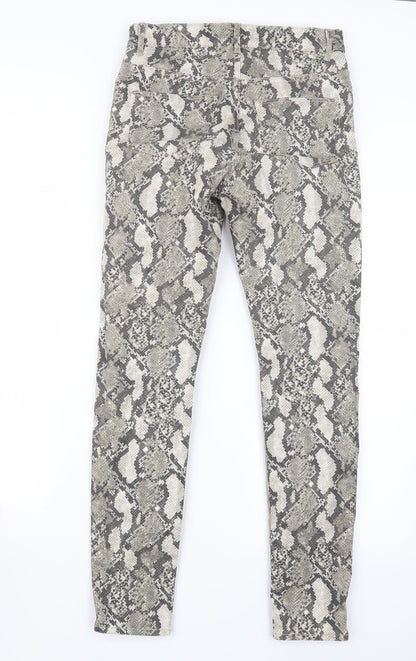 Womens UK Size 10 H&M Regular Fit  Grey Trousers
