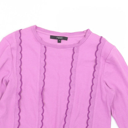 Womens UK Size 14 NEXT Purple Pullover Jumper