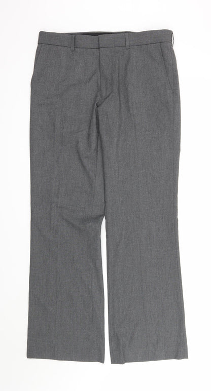 Mens UK Size  Topman Regular Fit  Grey Trousers
