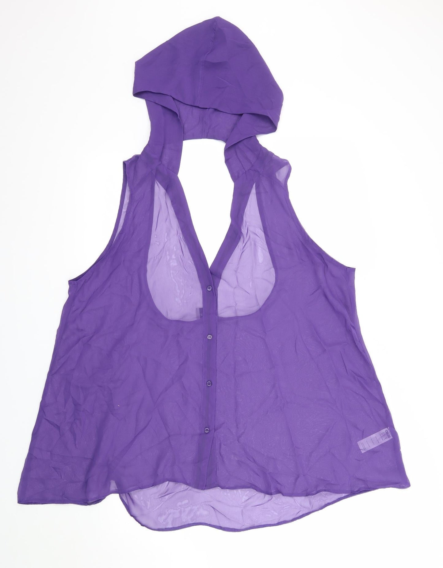 Womens UK Size 12 ASOS Purple Basic Blouse