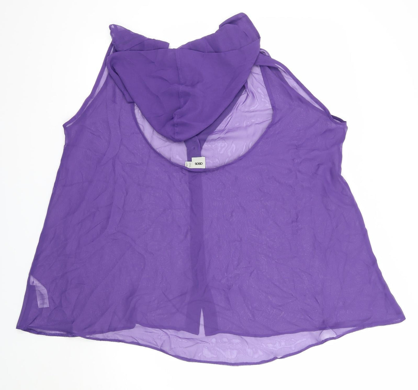 Womens UK Size 12 ASOS Purple Basic Blouse