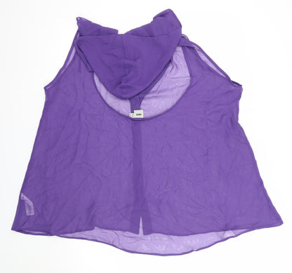 Womens UK Size 12 ASOS Purple Basic Blouse