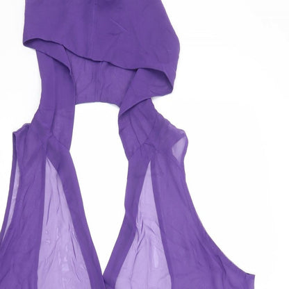 Womens UK Size 12 ASOS Purple Basic Blouse
